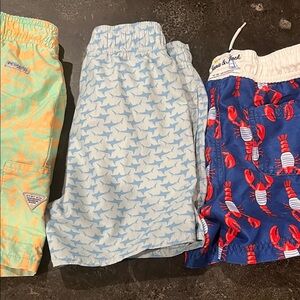 Columbia Kids Swim Shorts - Blue and Red